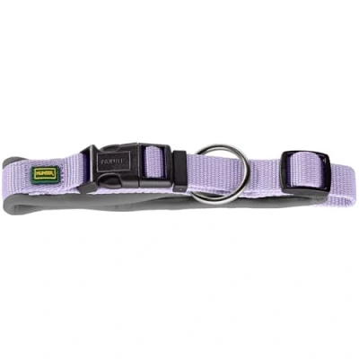 Imagen de HUNTER Collar para Perro NEOPREN Vario Plus, Color Gris Lavanda, Nailon Resistente, Acolchado de Neopreno Suave, Ajustable sin Niveles, con Alivio tensión, fácil Limpiar, cómodo, Talla L XL 2,5