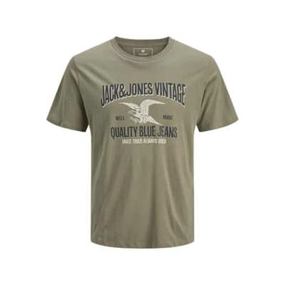 Imagen de JACK &amp; JONES Jprbluhudson SS tee Crew Neck Fst Camiseta, Cloud Dancer, L para Hombre