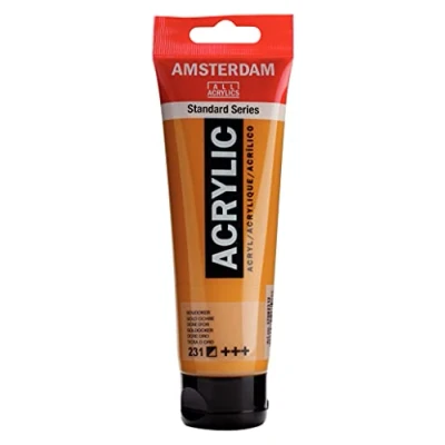 Imagen de Amsterdam Standard Series Colores Acrílicos Tubo 120 ml Ocre Oro 231 (17092312)