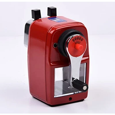 Imagen de Helix Metal Desktop Pencil Sharpener Red Body