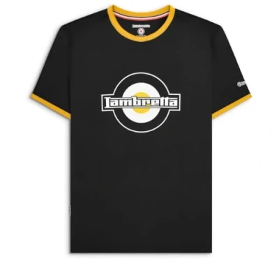 Imagen de Lambretta Camiseta Ringer para hombre, Negro y dorado., 4XL