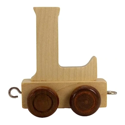 Imagen de GICO Tren de letras madera, tren, lok, vagón, a Z, nombre elegir (L)