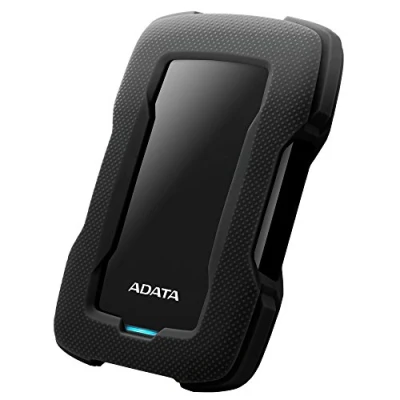 Imagen de ADATA Unidad de Disco Duro Externa HD330 Negro 4TB USB 3.2 Gen.1 Mantiene Sus Datos Seguros con una Carcasa Silicona en el Exterior