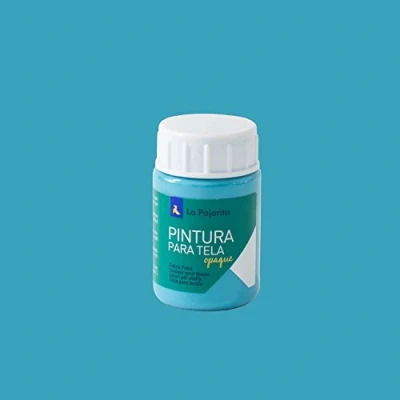 Imagen de Pintura para tela Opaque To 19 Turquesa 35ML La Pajarita, de aplicación directa sobre