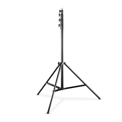Imagen de Walimex pro AIR 380 Soporte de luz Trípode con suspensión aire, altura máxima cm, capacidad carga 15 kg, alto y estable, aluminio, para estudio fotografía o exterior bolsa