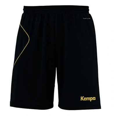 Imagen de Kempa Curve Short de Juego, Hombre, Negro/Oro, 128