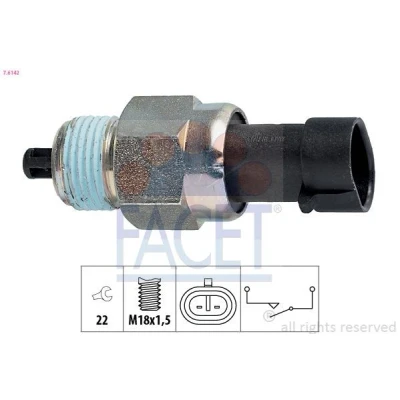 Imagen de FACET 7.6142 Interruptor, piloto de marcha atrás Made in Italy OE Equivalent FIAT: Uno Hatchback, Stilo Seicento / 600 Hatchback
