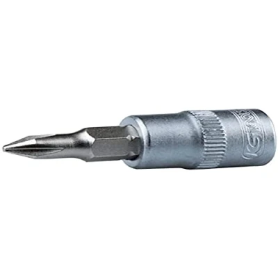 Imagen de KS TOOLS 911.1417 Piezas insertables de llave cubo DIN3120, ISO1174 PH3 Acero cromo vanadio Destornillador estrella (PH) moleteado
