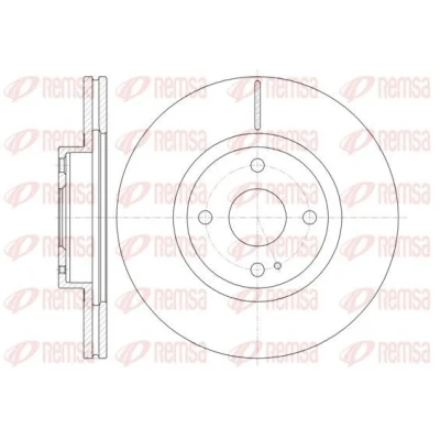 Imagen de REMSA 61380.10 Disco de freno Eje delantero 269,7, 269,7 22 4 ventilado MAZDA: MX 5 2