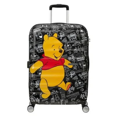 Imagen de American Tourister Wavebreaker Disney Spinner M, Equipaje para Niños, 67 cm, 64 L, Multicolore (Winnie The Pooh)