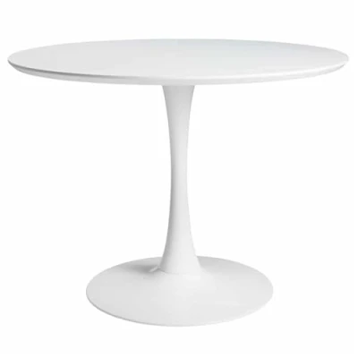 Imagen de Noorsk Design Mesa de Comedor o Cocina Zurich Redonda (Blanco, 100 diámetro)