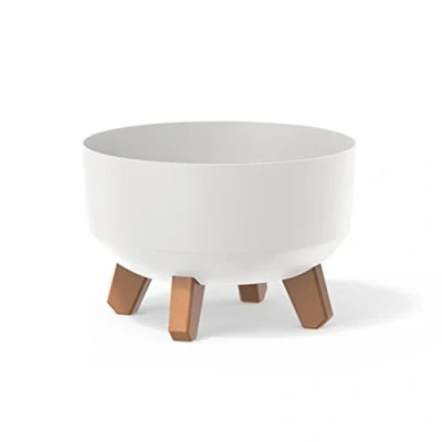 Imagen de Macetero color blanco,sin depósito , colección GRACIA de 23,5 x 15,5 cm, capacidad 3,8 L.