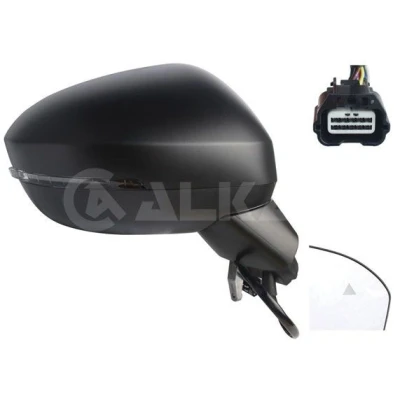 Imagen de Espejo retrovisor Alkar 9044764 derecha imprimado eléctrico calefactable, abatible eléctricamente, convexo para vehíc. con volante a la izquierda