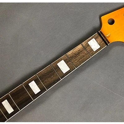 Imagen de Guitarra eléctrica bajo cuello 20trastes 34&quot; arce palisandro diapasón amarillo brillante pintura