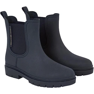 Imagen de Tommy Hilfiger Mujer Botas de goma Essential Rainbootie Media caña, Azul (Space Blue), 37 EU