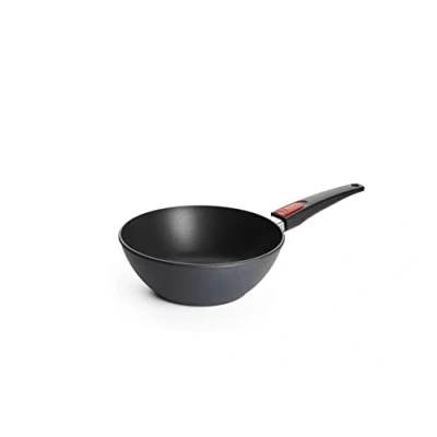 Imagen de Woll Diamond Lite Sartén para wok y agitación (inductiva, diámetro de 24 cm, altura 9 apta todo tipo fuegos, aluminio fundido, revestimiento antiadherente, horno, antracita)