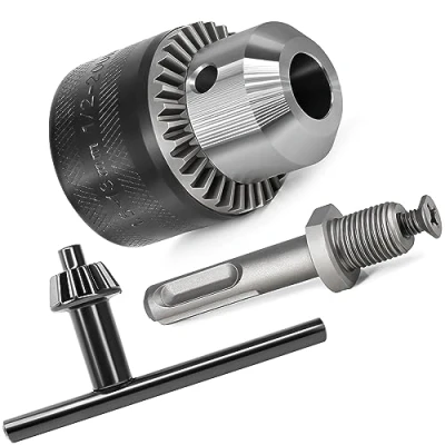 Imagen de S&amp;R Portabrocas de Taladro SDS 1,5mm ½ 20unf Mandril con Adaptator PLUS y Llave para cierrar