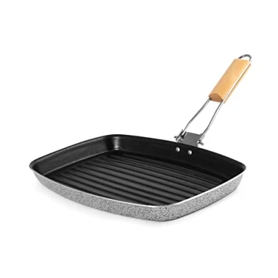 Imagen de HOME Salt Npepper Parrilla de aluminio con revestimiento antiadherente, 34 x 26 cm