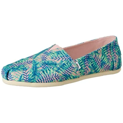 Imagen de TOMS ALPARGATA PRINT, Mocasines Planos Mujer, Rosa (Palmeras Rosas), 36.5 EU