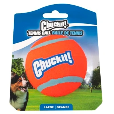 Imagen de Chuckit Tennis Ball Large, 1 Pelota para Perros Compatible con el Lanzador, L