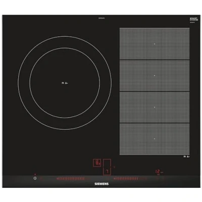 Imagen de Placa de inducción Siemens EX675LJC1E, Modular, 2 zonas, Zona Flex Inducción, Frying Sensor, Función power Boost y Move, 28 cm, Negro