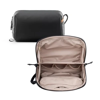 Imagen de PGYTECH Neceser de viaje para hombre y mujer, colgar, Bolsa lavado con asa, resistente al agua, Negro ,