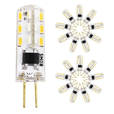 Imagen de G4 Bombilla LED 2W/120LM, equivalente a 15W, Blanco Cálido 3000K, AC 220V, no regulable, Pack de 18