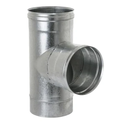 Imagen de tubo de conducto en T, conector metal manguera ventilación aluminio (150 mm)