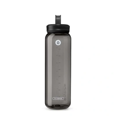 Imagen de Hydrapak RECON 1L Botella de agua plástico reciclado al 50%, ecológica y sin BPA, tapón rosca flujo regular, fácil transportar (1 litro, gris)