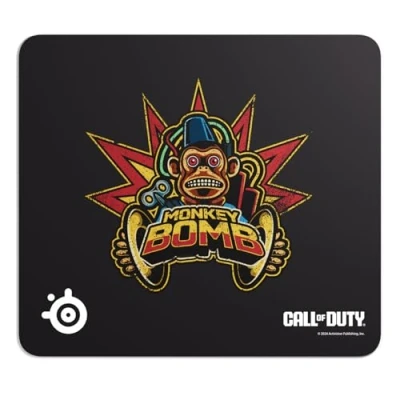 Imagen de SteelSeries QcK Alfombrilla Call of Duty® Edición Monkey Bomb Limitada Objeto de Juego Base no Deslizante Estabilidad y rastreo Optimizada