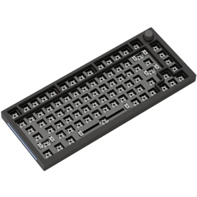 Imagen de Glorious gaming GMMK PRO 75% Barebones (solo carcasa) Teclado mecánico modular, TKL, carcasa de 1,5 kg, RGB, personalizable, switches 5 pines, distribuciones americano / ANSI Negro
