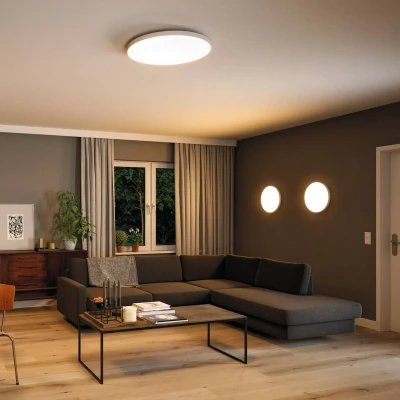 Imagen de Paulmann 79896 Panel LED Velora Smart Home Zigbee 600mm, redondo, incl. 1x32, regulable, Tunable White, control luz blanca, luminaria de techo, 2700K