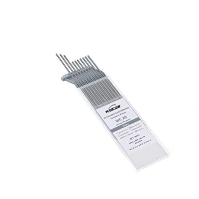 Imagen de WC20 TIG Soldadura electrodos de tungsteno Contienen 2% Ceriado (Punta Gris)electrodos Ø2,4X175mm 10 no radioactivos