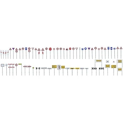 Imagen de FALLER FA 180534 Kit de señalización tráfico, Accesorios para maquetas, Color Blanco