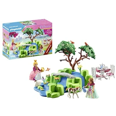 Imagen de PLAYMOBIL Princess 70961 Pack Promo Pícnic de Princesas con Potro, Princesa Cuento Familia Cisnes, Juguete para niños a Partir 4 años