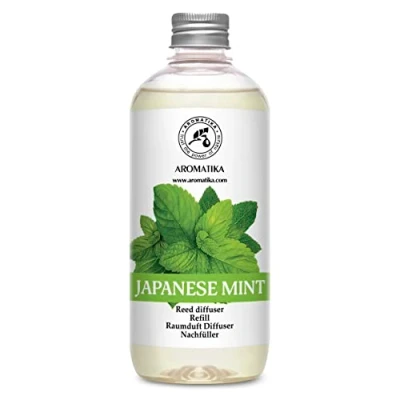 Imagen de Recambio de Menta Japonesa 500ml Difusores Aromáticos Difusor Perfumado con Aceite Ambientador Fragancia para Habitación Carrizo Relleno