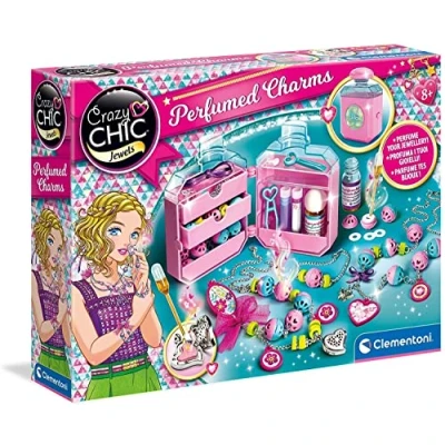 Imagen de Clementoni Crazy Chic, Perfumed Charms, Abalorios Collares y Pulseras Infantiles, 6 años (18600), Multicolor