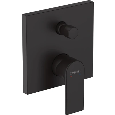 Imagen de hansgrohe Vernis Shape Mezclador monomando de bañera empotrado, negro mate, 71468670