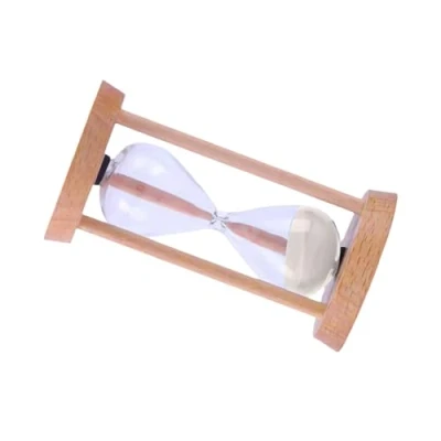 Imagen de Navna Temporizador de arena madera, reloj arena, 5 minutos, temporizadores para niños, cepillarse los dientes, juego cocina, hogar, escuela, niños