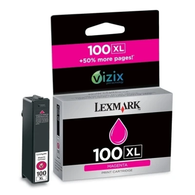 Imagen de Pro905 Lexmark 100XL Cartucho de tinta (Lexmark 14N1070) magenta