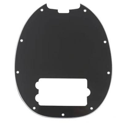 Imagen de Musiclily 9 Agujeros Pickguard Golpeador para Musicman Stingray Bajo de 4 Cuerdas,3 capas Negro