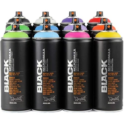 Imagen de Montana Black Spray Paint 12 Pack