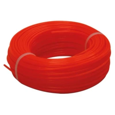 Imagen de Toolland Alambre de recortador, nylon, rojo, 2.4 mm, 50 m