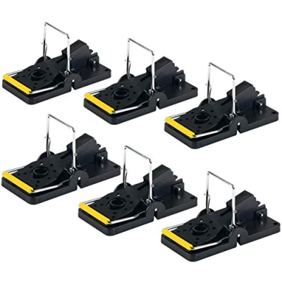 Imagen de Aspectek Rat Trap, Respuesta rápida para roedores, Snap Traps Ratón de plástico reutilizable, Trampas Catch Rodents Killer ratones / ratas interiores y exteriores Paquete 6