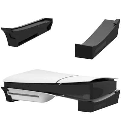 Imagen de Buziba soporte horizontal para PS5, de escritorio base delgada compatible con Playstation 5, accesorios consola delgada, discos y ediciones digitales