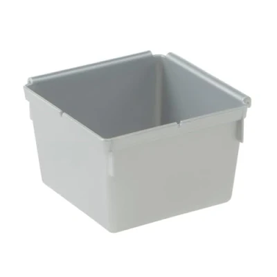 Imagen de keeeper Recipiente organizador, Combinable con otros recipientes, Plástico resistente (PP), 8 x 5 cm, Pepe, Plateado