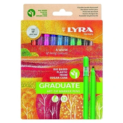 Imagen de LYRA Graduate Art Tip, Rotuladores, colores surtidos, 12 unidades