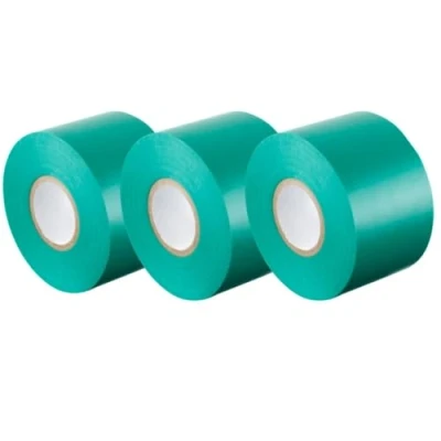 Imagen de GOCABLETIES Cinta aislante verde de 50 mm x 33 m para instalaciones eléctricas Autoadhesiva y resistente, ancha proteger, agrupar reparar cables 3 rollos