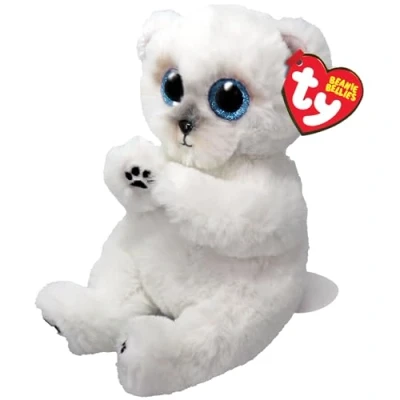 Imagen de Ty Wuzzy Polar Bear Beanie Bellies Regular Squishy Baby Soft Plush Toys Collectible Cuddly Stuffed Teddy