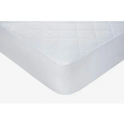 Imagen de Emma Barclay Protector de colchón Acolchado, Microfibra, King, Poliéster, Blanco, Cama Matrimonio grande